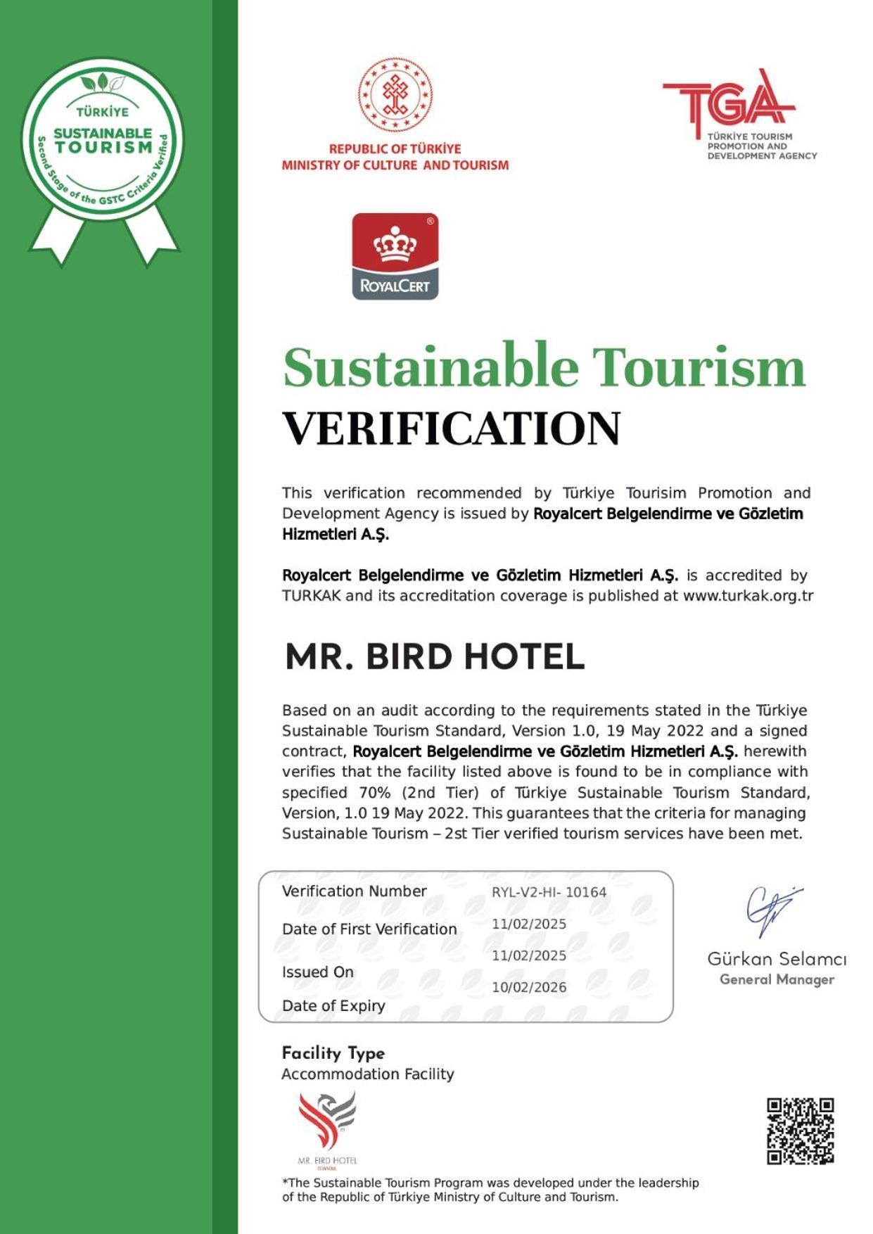 Mr. Bird Hotel Istanbul Exterior foto